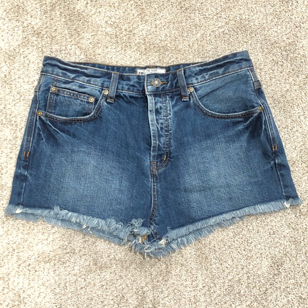 Free People Cut Off Jean Shorts